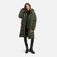 Navahoo Laubzauber Damen Winter Steppmantel Parka DarkOlive S - Gr. 36