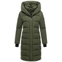 Navahoo Laubzauber Damen Winter Steppmantel Parka DarkOlive S - Gr. 36