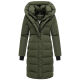 Navahoo Laubzauber Damen Winter Steppmantel Parka DarkOlive S - Gr. 36