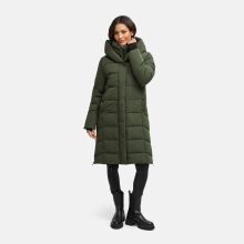 Navahoo Laubzauber Damen Winter Steppmantel Parka DarkOlive M - Gr. 38