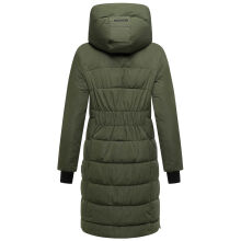 Navahoo Laubzauber Damen Winter Steppmantel Parka DarkOlive M - Gr. 38
