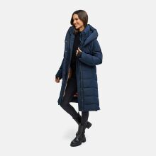 Navahoo Laubzauber Damen Winter Steppmantel Parka Navy S - Gr. 36