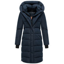 Navahoo Laubzauber Damen Winter Steppmantel Parka Navy M - Gr. 38