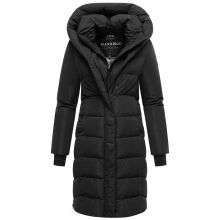 Navahoo Laubzauber Damen Winter Steppmantel Parka Schwarz XL - Gr. 42