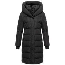 Navahoo Laubzauber Damen Winter Steppmantel Parka Schwarz XL - Gr. 42