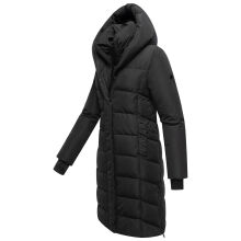 Navahoo Laubzauber Damen Winter Steppmantel Parka Schwarz XL - Gr. 42