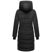 Navahoo Laubzauber Damen Winter Steppmantel Parka Schwarz XXL - Gr. 44