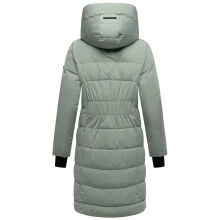 Navahoo Laubzauber Damen Winter Steppmantel Parka SmokeyMint M - Gr. 38