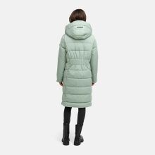 Navahoo Laubzauber Damen Winter Steppmantel Parka SmokeyMint XL - Gr. 42