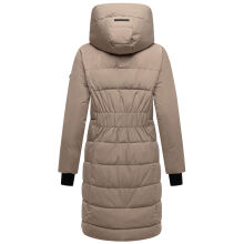 Navahoo Laubzauber Damen Winter Steppmantel Parka TaupeGrey L - Gr. 40