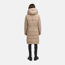 Navahoo Laubzauber Damen Winter Steppmantel Parka TaupeGrey XL - Gr. 42
