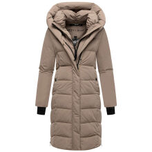 Navahoo Laubzauber Damen Winter Steppmantel Parka TaupeGrey XL - Gr. 42