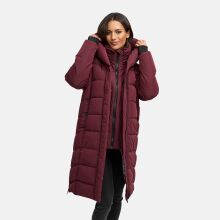 Navahoo Laubzauber Damen Winter Steppmantel Parka Wine L - Gr. 40