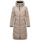 Marikoo Benikoo Damen lange Winterjacke Light Taupe-Größe S - Gr. 36