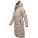 Marikoo Benikoo Damen lange Winterjacke Light Taupe-Größe S - Gr. 36