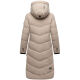 Marikoo Benikoo Damen lange Winterjacke Light Taupe-Größe S - Gr. 36