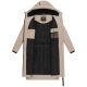 Marikoo Benikoo Damen lange Winterjacke Light Taupe-Größe S - Gr. 36