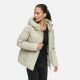 Marikoo Elira Damen Winter Steppjacke Pebble Grey Größe XS - Gr. 34