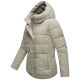 Marikoo Elira Damen Winter Steppjacke Pebble Grey Größe XS - Gr. 34