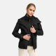 Marikoo Erdbeere Damen Herbst Winter Jacke mit Kapuze Schwarz-Schwarz Größe L - Gr. 40