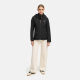Marikoo Erdbeere Damen Herbst Winter Jacke mit Kapuze Schwarz-Schwarz Größe L - Gr. 40