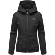 Marikoo Erdbeere Damen Herbst Winter Jacke mit Kapuze Schwarz-Schwarz Größe XL - Gr. 42