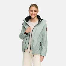 Marikoo Erdbeere Damen Herbst Winter Jacke mit Kapuze Smokey Mint Gr&ouml;&szlig;e S - Gr. 36