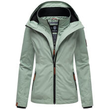 Marikoo Erdbeere Damen Herbst Winter Jacke mit Kapuze Smokey Mint Gr&ouml;&szlig;e S - Gr. 36