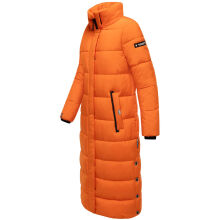 Navahoo Isalie Damen lange Winterjacke gesteppt Orange Größe XS - Gr. 34