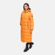 Navahoo Isalie Damen lange Winterjacke gesteppt Orange Größe XS - Gr. 34