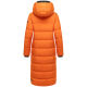 Navahoo Isalie Damen lange Winterjacke gesteppt Orange Größe XS - Gr. 34