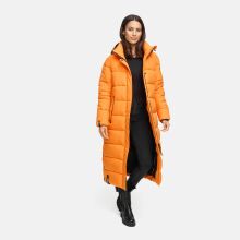 Navahoo Isalie Damen lange Winterjacke gesteppt Orange Größe L - Gr. 40