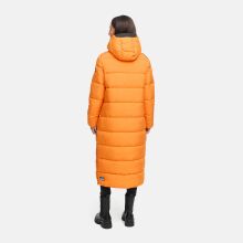 Navahoo Isalie Damen lange Winterjacke gesteppt Orange Größe L - Gr. 40