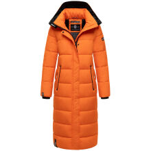 Navahoo Isalie Damen lange Winterjacke gesteppt Orange Größe L - Gr. 40