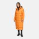Navahoo Isalie Damen lange Winterjacke gesteppt Orange Größe L - Gr. 40