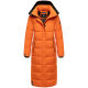 Navahoo Isalie Damen lange Winterjacke gesteppt Orange Größe L - Gr. 40