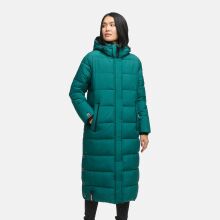 Navahoo Isalie Damen lange Winterjacke gesteppt Ocean Green Größe L - Gr. 40
