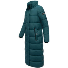 Navahoo Isalie Damen lange Winterjacke gesteppt Ocean Green Größe L - Gr. 40