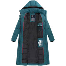 Navahoo Isalie Damen lange Winterjacke gesteppt Ocean Green Größe L - Gr. 40