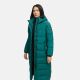 Navahoo Isalie Damen lange Winterjacke gesteppt Ocean Green Größe L - Gr. 40