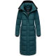 Navahoo Isalie Damen lange Winterjacke gesteppt Ocean Green Größe L - Gr. 40