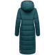 Navahoo Isalie Damen lange Winterjacke gesteppt Ocean Green Größe L - Gr. 40