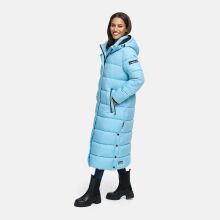 Navahoo Isalie Damen lange Winterjacke gesteppt Sky Blue Größe XXL - Gr. 44