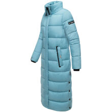 Navahoo Isalie Damen lange Winterjacke gesteppt Sky Blue Größe XXL - Gr. 44
