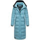 Navahoo Isalie Damen lange Winterjacke gesteppt Sky Blue Größe XXL - Gr. 44
