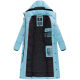 Navahoo Isalie Damen lange Winterjacke gesteppt Sky Blue Größe XXL - Gr. 44