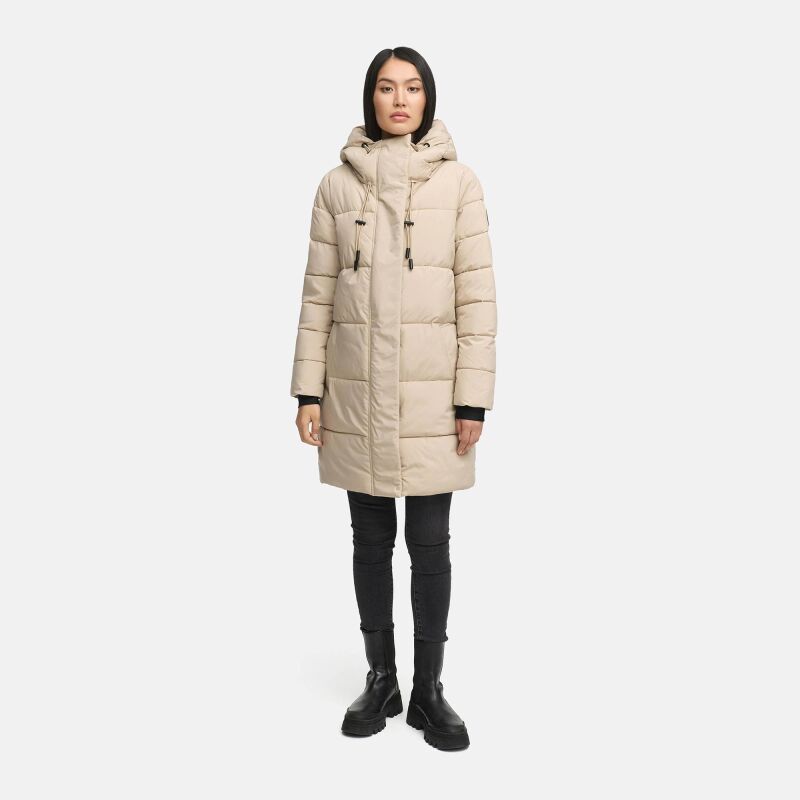 Marikoo Kaituu Damen Winter Steppjacke Light Taupe