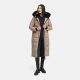 Navahoo Knuddelfee Damen lange Winterjacke Taupe Grey Größe L - Gr. 40