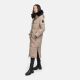 Navahoo Knuddelfee Damen lange Winterjacke Taupe Grey Größe L - Gr. 40