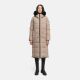 Navahoo Knuddelfee Damen lange Winterjacke Taupe Grey Größe L - Gr. 40
